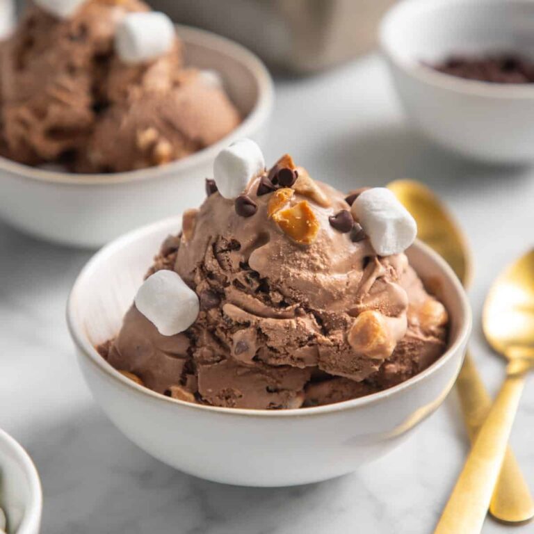 Decadent Egg-Free Rocky Road Ice Cream