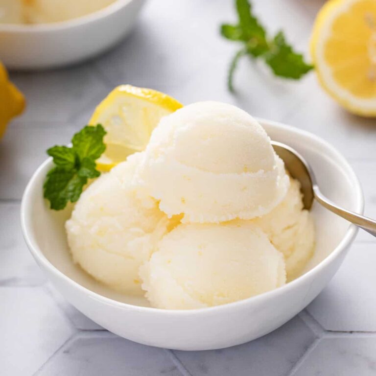 Lemon Sorbet Recipe | A Deliciously Refreshing Treat