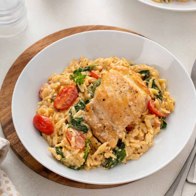 One-Pot Lemon Chicken with Orzo