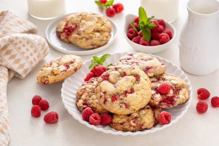 Decadent White Chocolate Raspberry Cookies